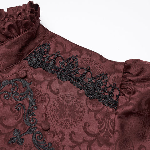 Gorgeous Gothic Embroidered Shirt For Men