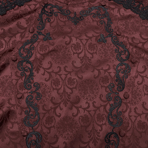Gorgeous Gothic Embroidered Shirt For Men