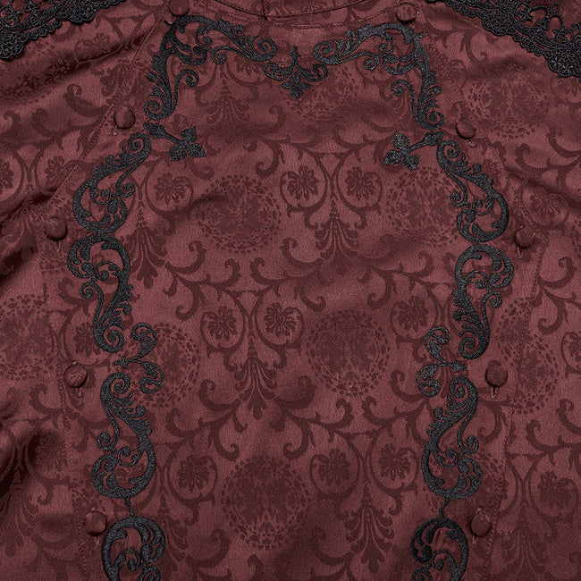 Gorgeous Gothic Embroidered Shirt For Men