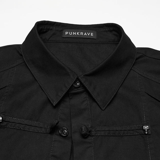 Punk frog button shirt