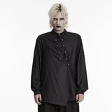 Dark Asymmetric Rebellious Punk Shirt