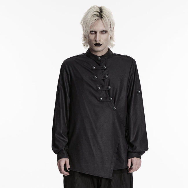Dark Asymmetric Rebellious Punk Shirt