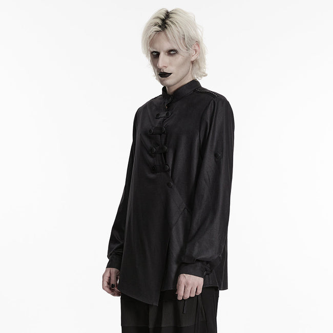 Dark Asymmetric Rebellious Punk Shirt