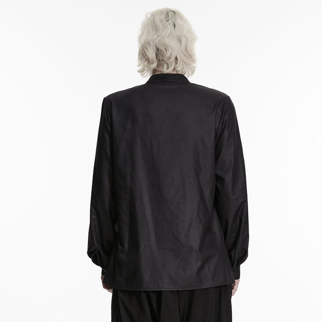 Dark Asymmetric Rebellious Punk Shirt