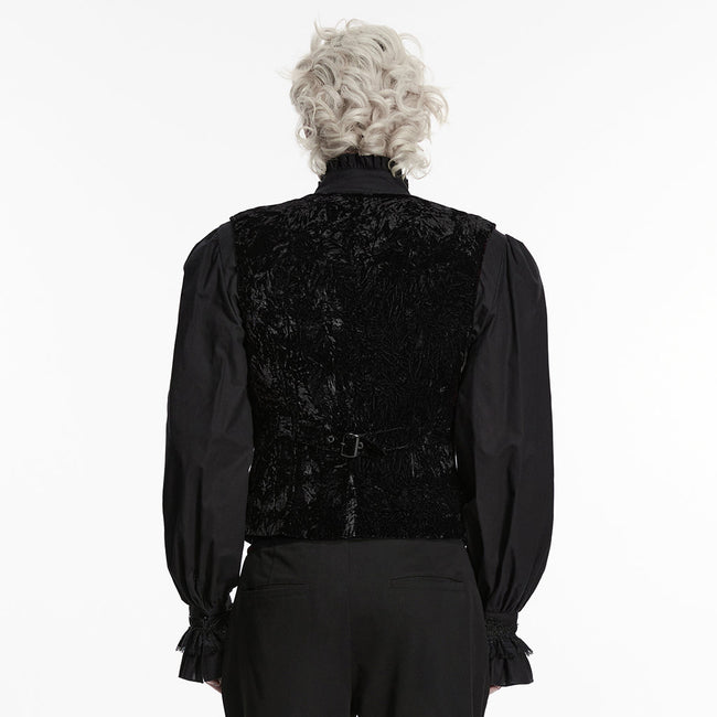 Goth Retro Velvet Waistcoat