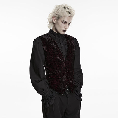 Goth Retro Velvet Waistcoat