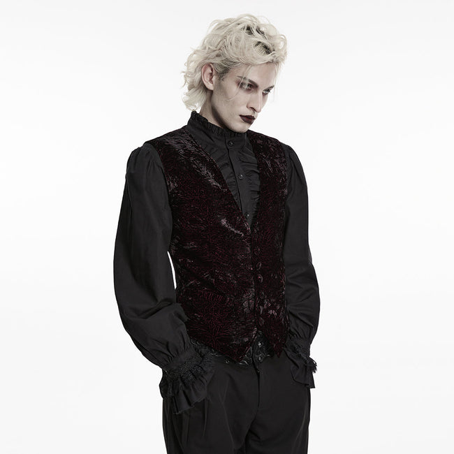 Goth Retro Velvet Waistcoat