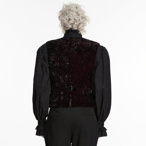 Goth Retro Velvet Waistcoat