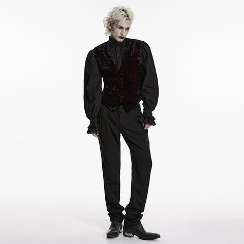 Goth Retro Velvet Waistcoat
