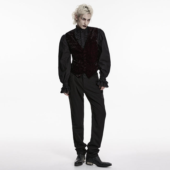 Goth Retro Velvet Waistcoat