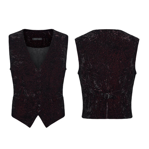 Goth Retro Velvet Waistcoat