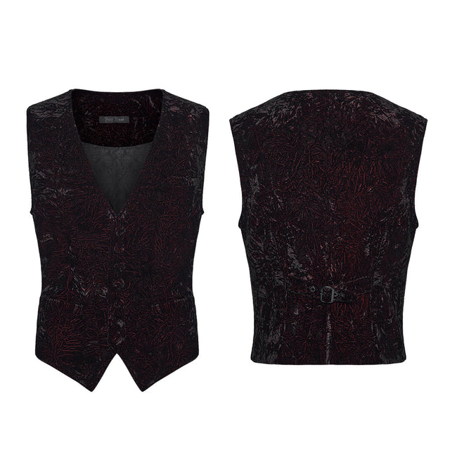 Goth Retro Velvet Waistcoat