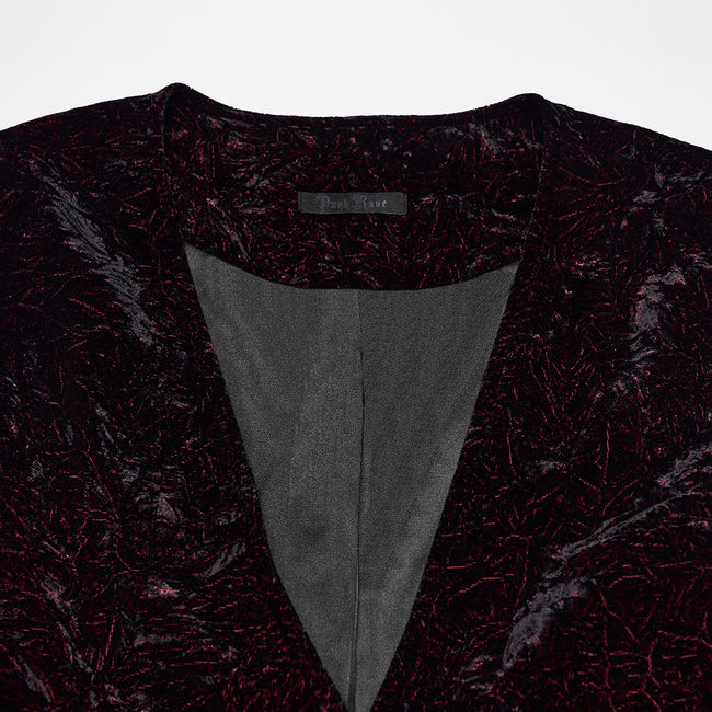 Goth Retro Velvet Waistcoat