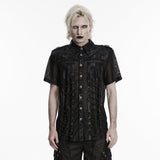 Punk visual mesh shirt