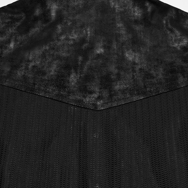 Punk visual mesh shirt