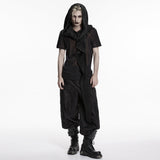 Wasteland hooded vest one-piece sleeveless cape