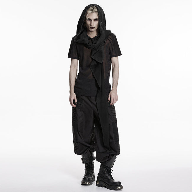 Wasteland hooded vest one-piece sleeveless cape