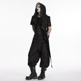 Wasteland hooded vest one-piece sleeveless cape