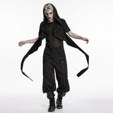 Wasteland hooded vest one-piece sleeveless cape