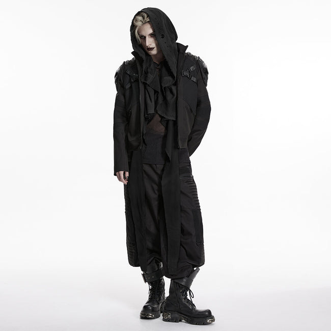 Wasteland hooded vest one-piece sleeveless cape