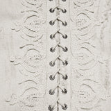 Goth distressed cotton and linen shirt