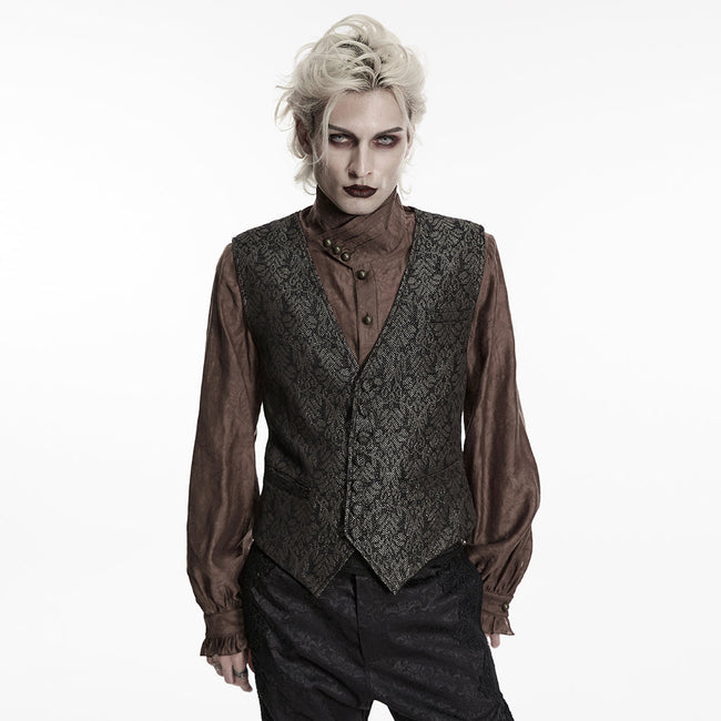 Goth Retro Jacquard Waistcoat