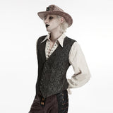 Goth Retro Jacquard Waistcoat