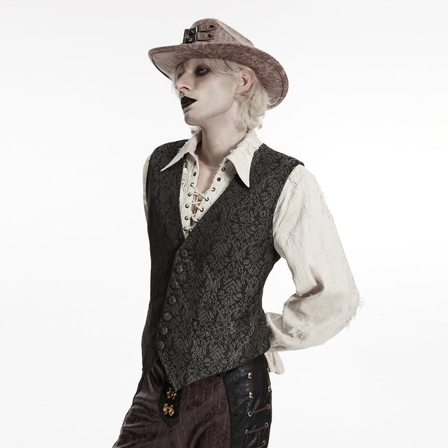 Goth Retro Jacquard Waistcoat