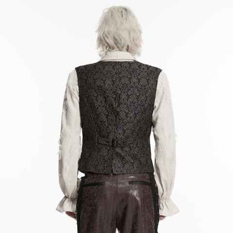 Goth Retro Jacquard Waistcoat
