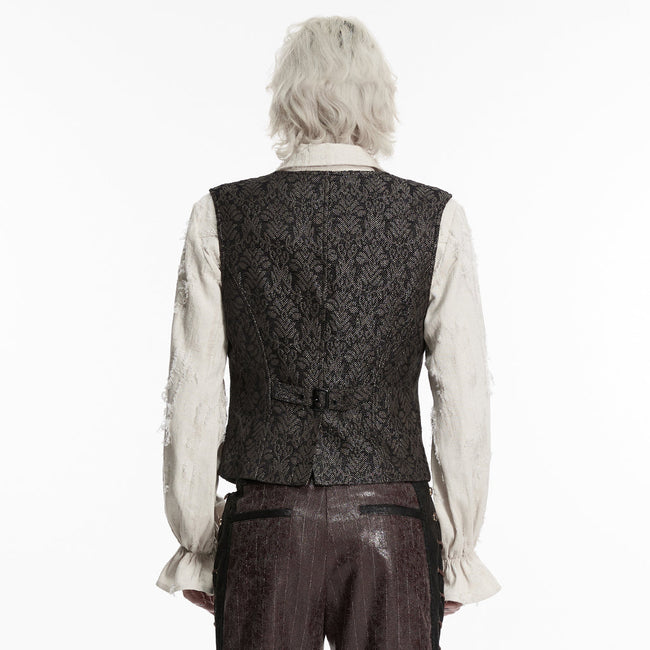 Goth Retro Jacquard Waistcoat