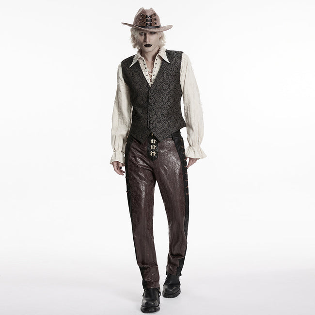 Goth Retro Jacquard Waistcoat