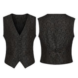Goth Retro Jacquard Waistcoat