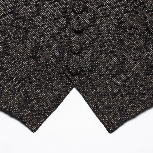 Goth Retro Jacquard Waistcoat