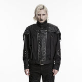 Punk military style short jacket