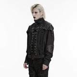 Punk military style short jacket