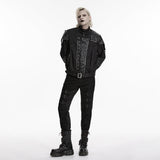 Punk military style short jacket