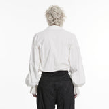 Gothic retro shirt with bubble sleeves