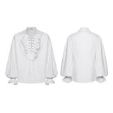 Gothic retro shirt with bubble sleeves