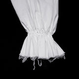 Gothic retro shirt with bubble sleeves
