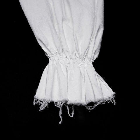 Gothic retro shirt with bubble sleeves