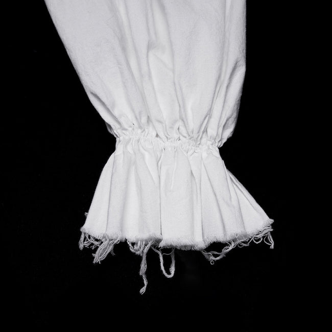 Gothic retro shirt with bubble sleeves