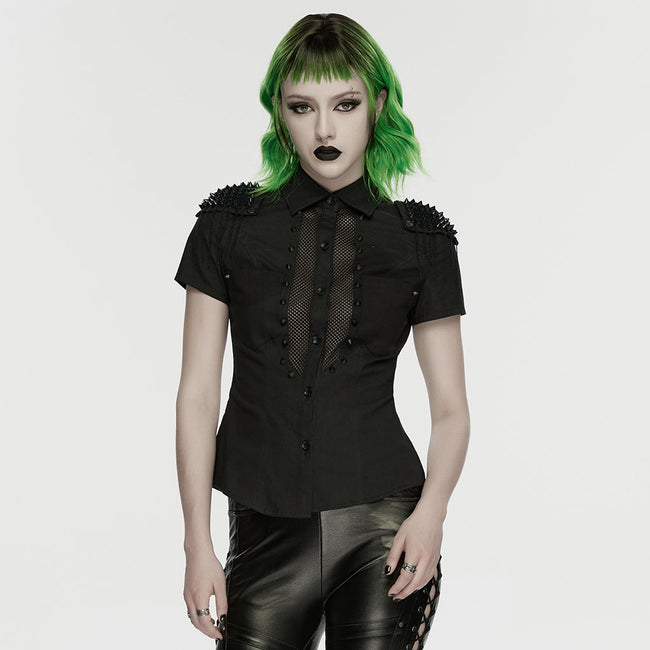 Punk handsome spiked shirt