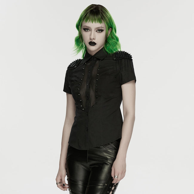 Punk handsome spiked shirt