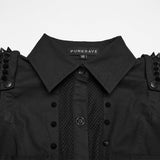 Punk handsome spiked shirt