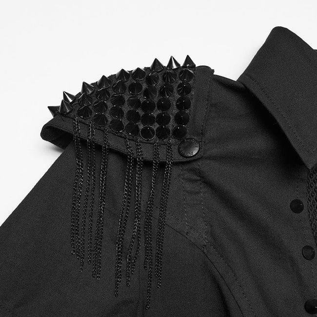 Punk handsome spiked shirt