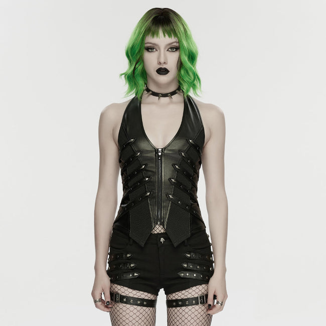 2026 Punk halter neck vest
