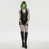 2026 Punk halter neck vest
