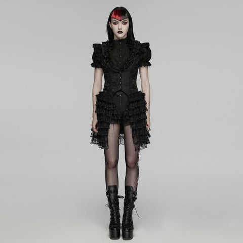 Goth Layered Skirt Vest