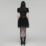 Goth Layered Skirt Vest