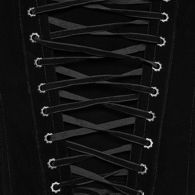 Goth embroidered corset